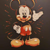 Renkli Mickey Mouse 3D Baskı Duvar Dekoru - 4 Renkli Hueforge