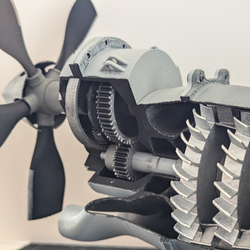 Üç Milli Turboşaft Motor Modeli - 1:30 Ölçekli Eğitim Maketi