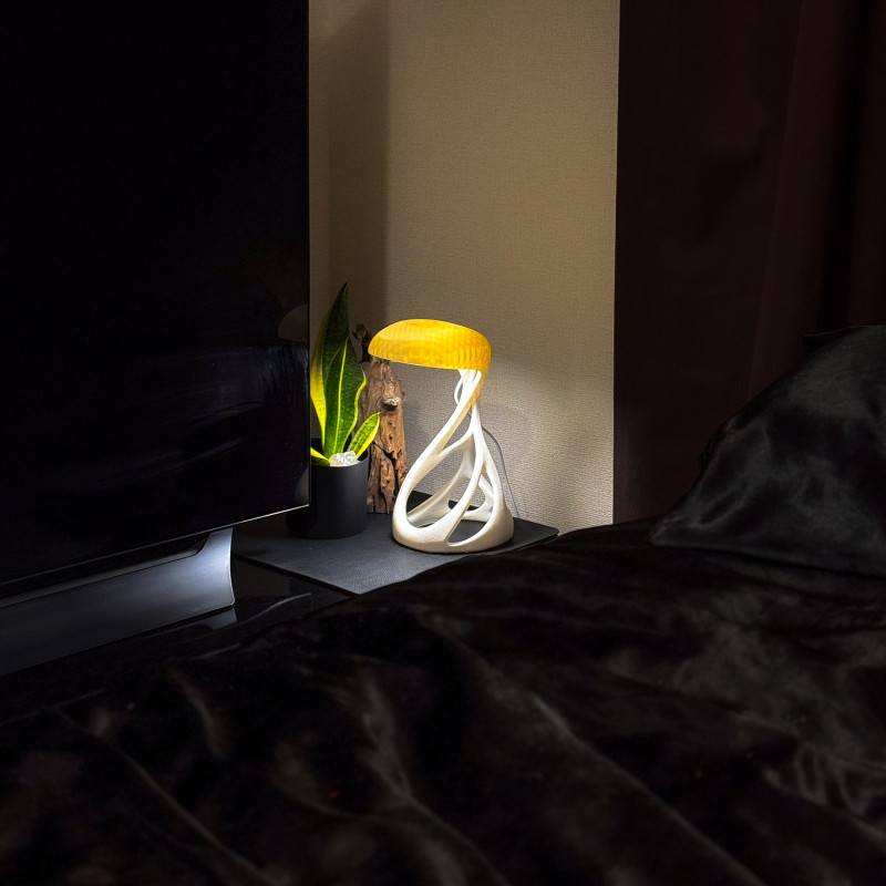 Uzaylı Tasarım LED Lamba - Küçük ve Büyük Boy Fuzzy Skin Kaplama