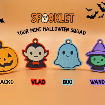 Sevimli Cadılar Bayramı Anahtarlık Koleksiyonu - 3D Baskı