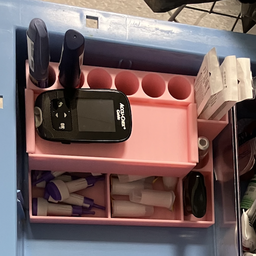 Diyabet İlaç Organizatörü - 3D Baskılı Medikal Düzenleyici