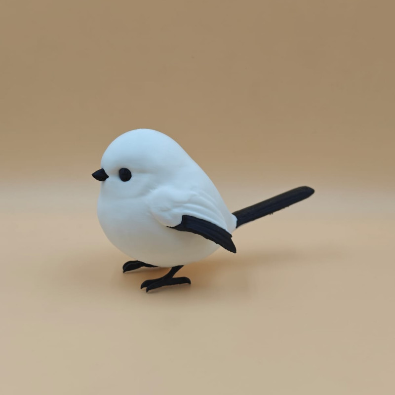 Puff Kar Kuşu 3D Baskılı Dekoratif Mini Figür