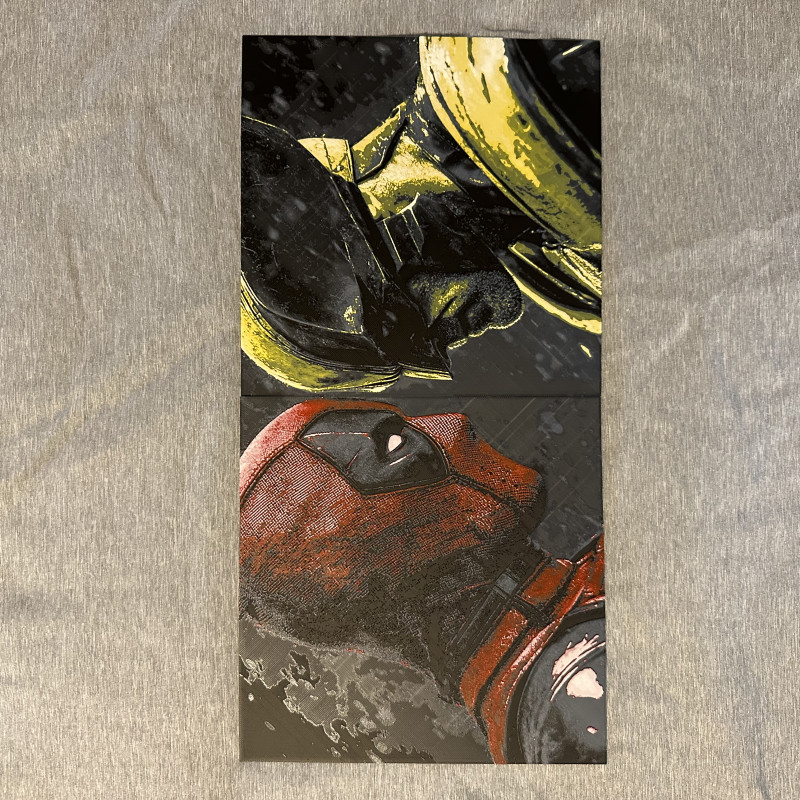 Deadpool & Wolverine 3D Baskılı Işık Panosu - Özel Tasarım