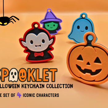 Sevimli Cadılar Bayramı Anahtarlık Koleksiyonu - 3D Baskı