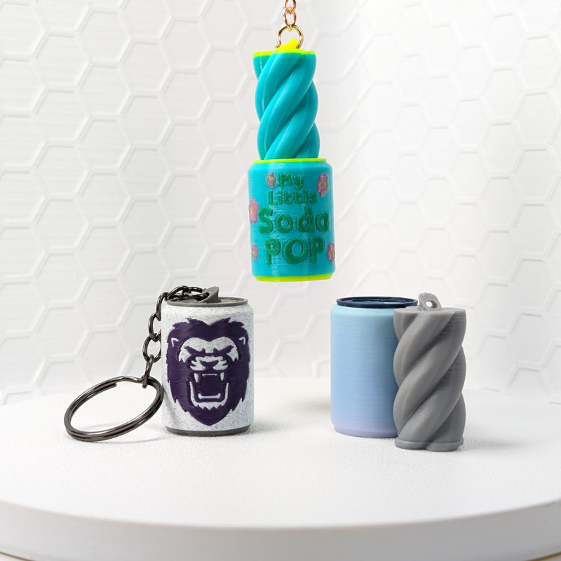 Kpop DH İlhamlı Soda Kolye Fidget Oyuncak - 3D Baskı Anahtarlık