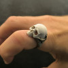 Özel Tasarım Kafatası Yüzük - 3D Baskılı Halloween Aksesuarı