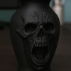 Gotik Kafatası Vazo - 3D Baskı Dekorasyon Gotik Kafatası Vazo - 3D Baskı Dekorasyon