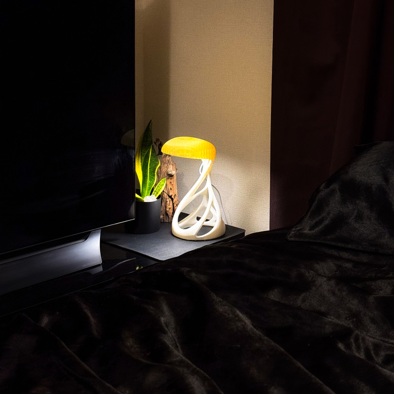 Uzaylı Tasarım LED Lamba - Küçük ve Büyük Boy Fuzzy Skin Kaplama