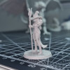 Karanlık Büyücü Kadın D&D 40mm 3D Baskı Mini Figür - Fantazi Rol Yapma Oyunu