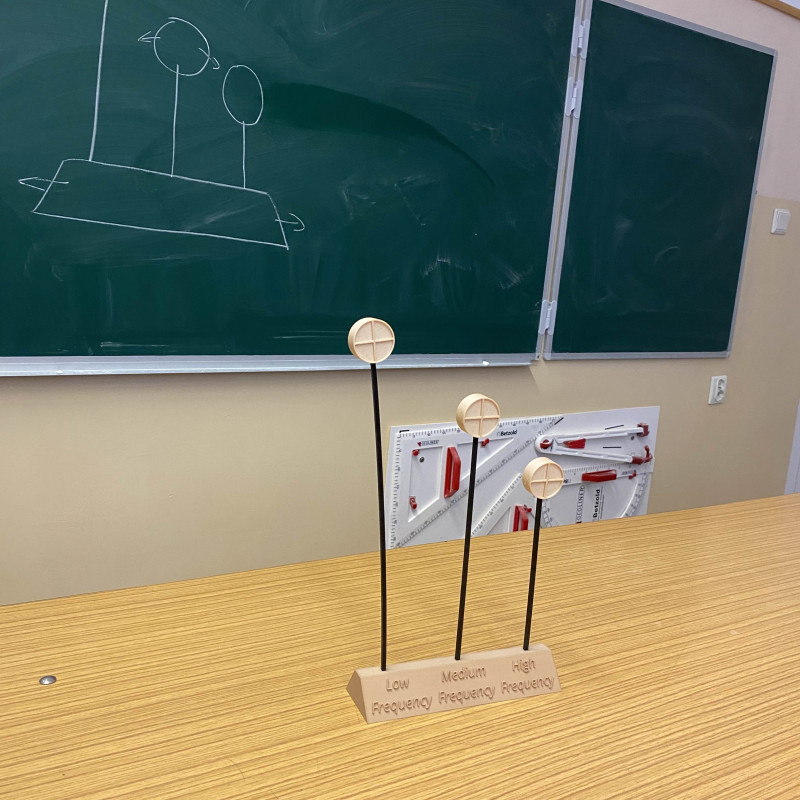 Rezonans Gösterici - 3D Baskı Fizik Eğitim Seti