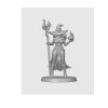 Karanlık Büyücü Kadın D&D 40mm 3D Baskı Mini Figür - Fantazi Rol Yapma Oyunu