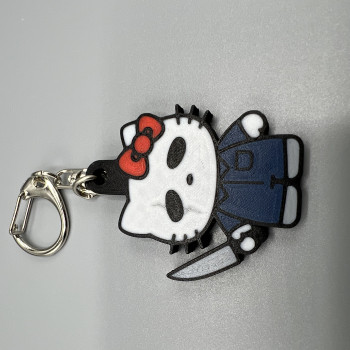 Hello Kitty Korku Film Karakterli Anahtarlık - 3D Baskı Koleksiyon