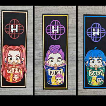 KPop Şeytan Avcıları Kitap Ayracı - 3D Baskı Özel Tasarım