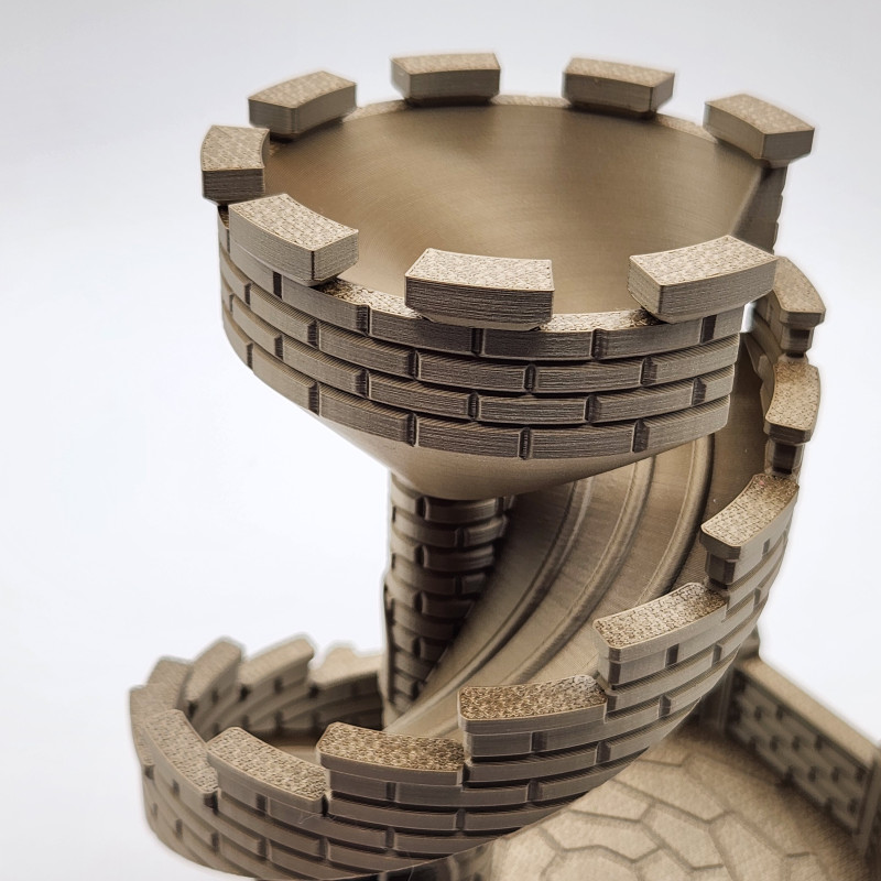 3D Baskı Kale Kulesi Şeker Kaydırağı - Desteksiz Baskı