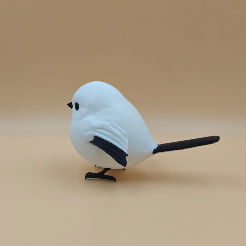 Puff Kar Kuşu 3D Baskılı Dekoratif Mini Figür