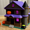 Cadı Evi 3D Baskı LED Aydınlatmalı Halloween Dekorasyon Cadı Evi 3D Baskı LED Aydınlatmalı Halloween Dekorasyon