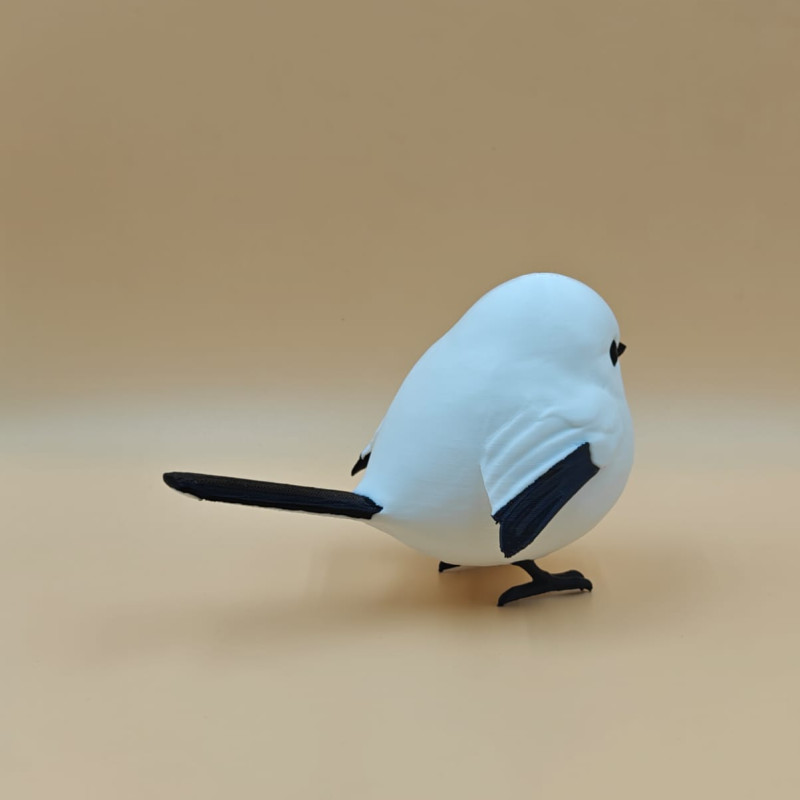 Puff Kar Kuşu 3D Baskılı Dekoratif Mini Figür