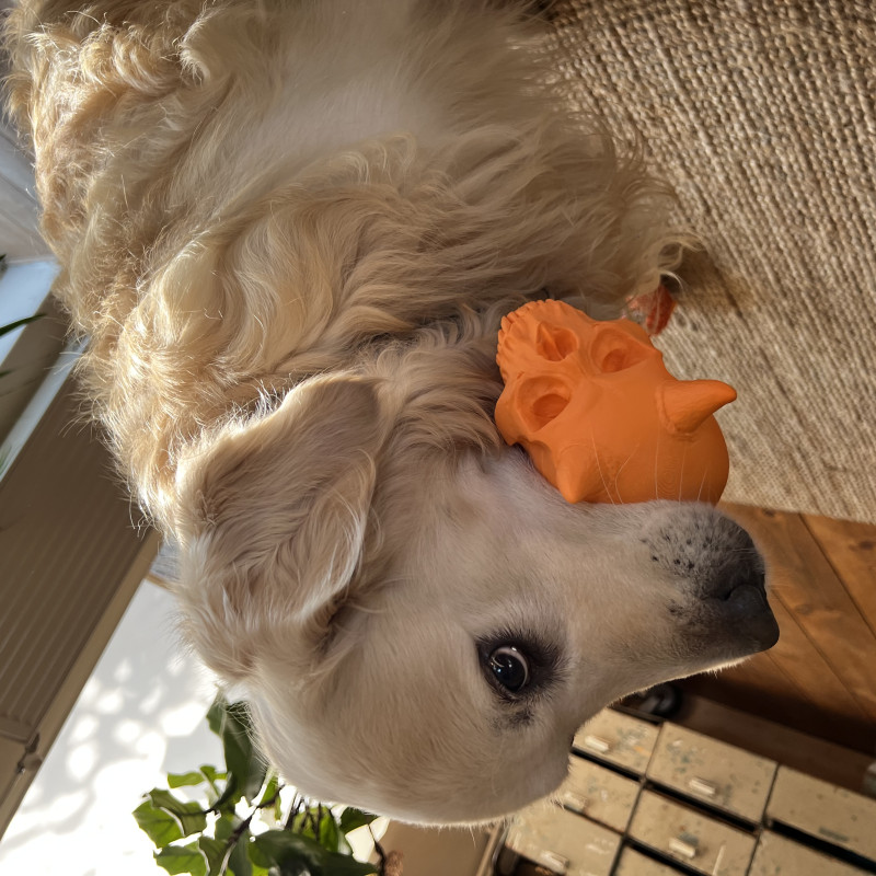 Şeytan Kafatası 3D Baskı Dekor - Cadılar Bayramı Masası Heykeli