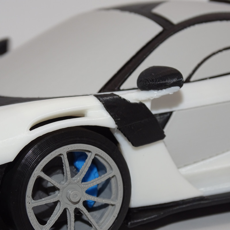 McLaren Senna GTR 1:19 Ölçekli 3D Baskı Model Araç Kiti McLaren Senna GTR 1:19 Ölçekli 3D Baskı Model Araç Kiti