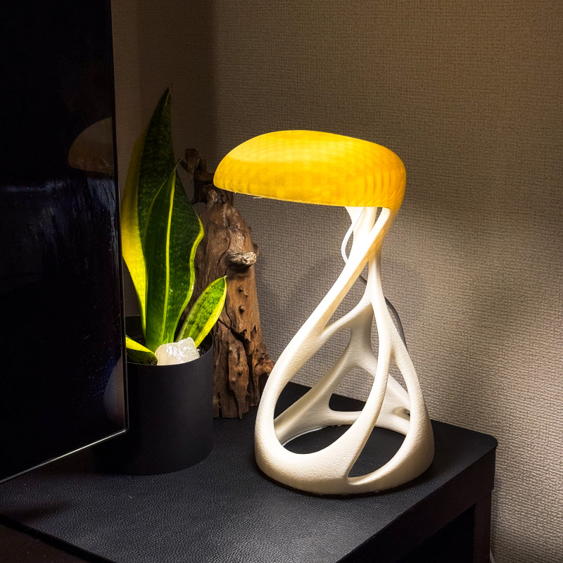 Uzaylı Tasarım LED Lamba - Küçük ve Büyük Boy Fuzzy Skin Kaplama