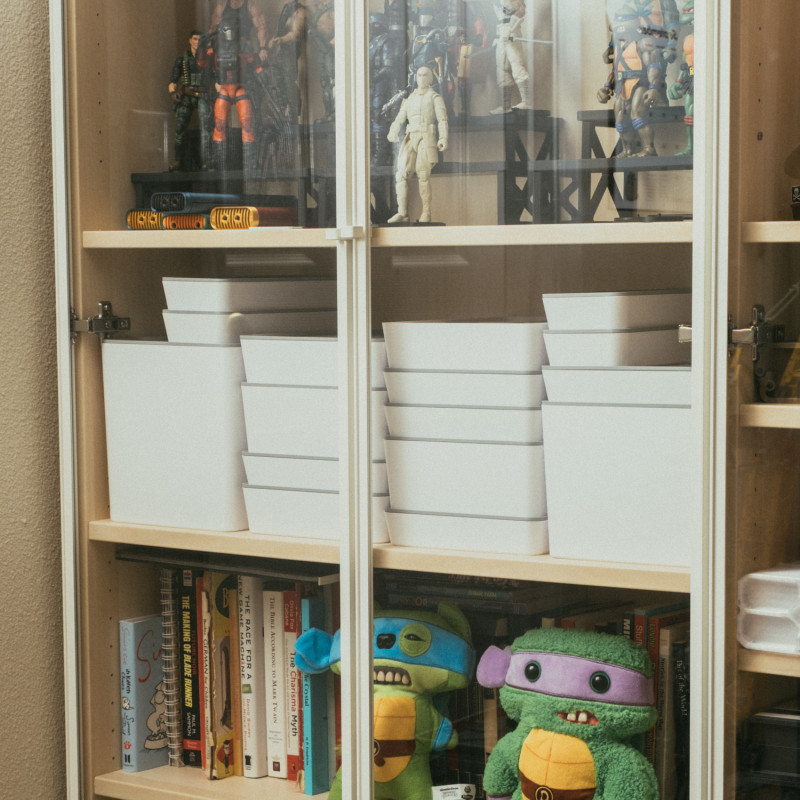 IKEA Billy Kitaplık İçin Yığılabilir 3D Baskılı Organizatör Kutular