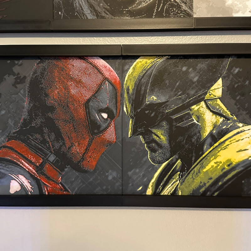 Deadpool & Wolverine 3D Baskılı Işık Panosu - Özel Tasarım