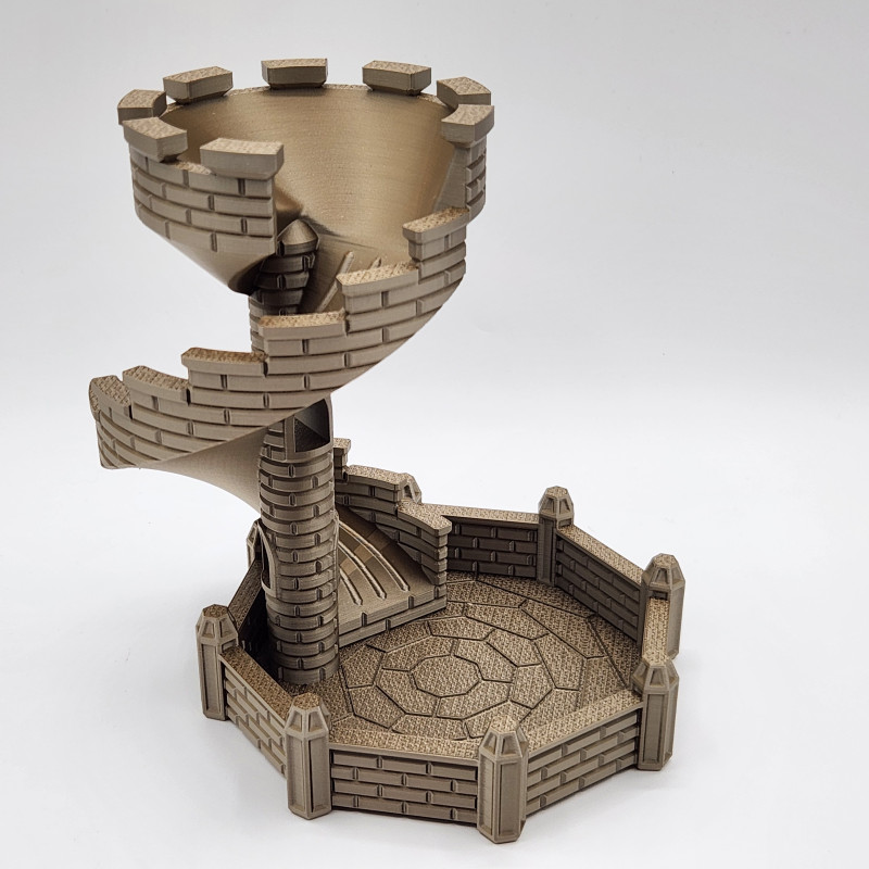 3D Baskı Kale Kulesi Şeker Kaydırağı - Desteksiz Baskı