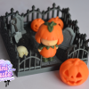 Sevimli Cadılar Bayramı Bahçesi - 3D Baskı Mini Oyuncak Seti