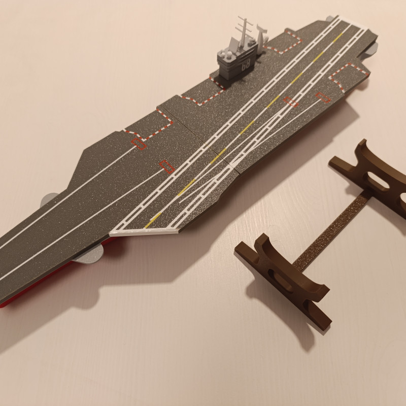 USS Nimitz Uçak Gemisi 3D Baskı Modeli - 1:800 Ölçekli Koleksiyon