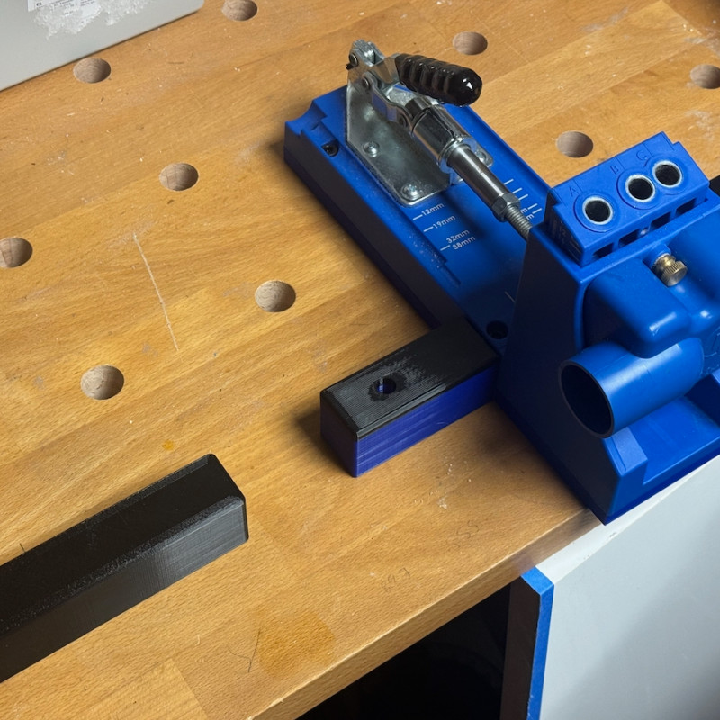 Kreg K4 Cep Deliği Şablonu MFT Adaptörü - 3D Baskı Profesyonel Aparat