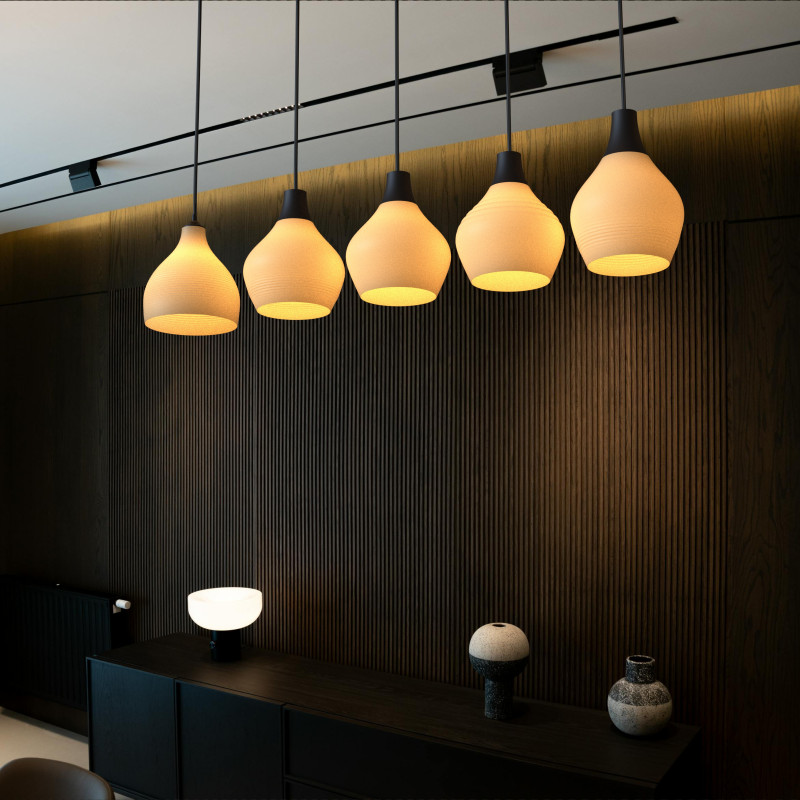 IKEA Abajur Işıklı Dekoratif 3D Baskı Avize Kapakları - PLA Ahşap