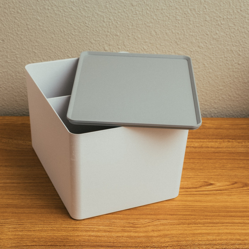 IKEA Billy Kitaplık İçin Yığılabilir 3D Baskılı Organizatör Kutular