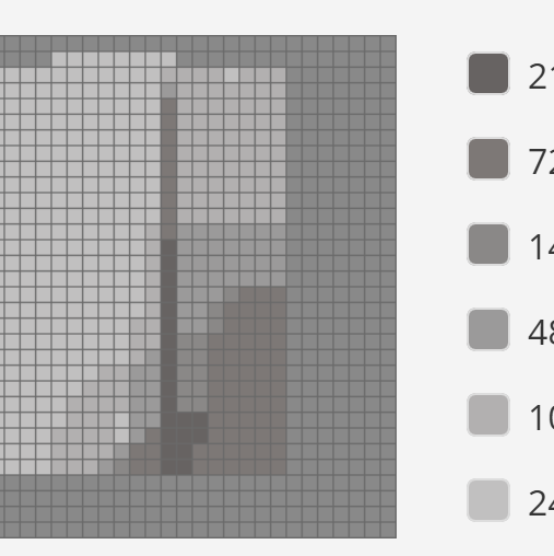 Modern Pencere Pixel Sanatı - 3D Baskı Dekorasyon
