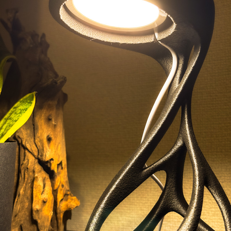 Uzaylı Tasarım LED Lamba - Küçük ve Büyük Boy Fuzzy Skin Kaplama