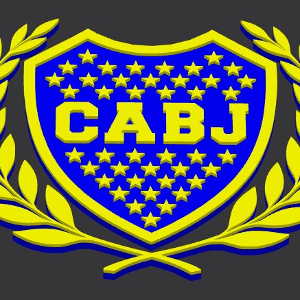 Boca Laurel Kalkanı - 3D Baskı Dekoratif Duvar Sanatı