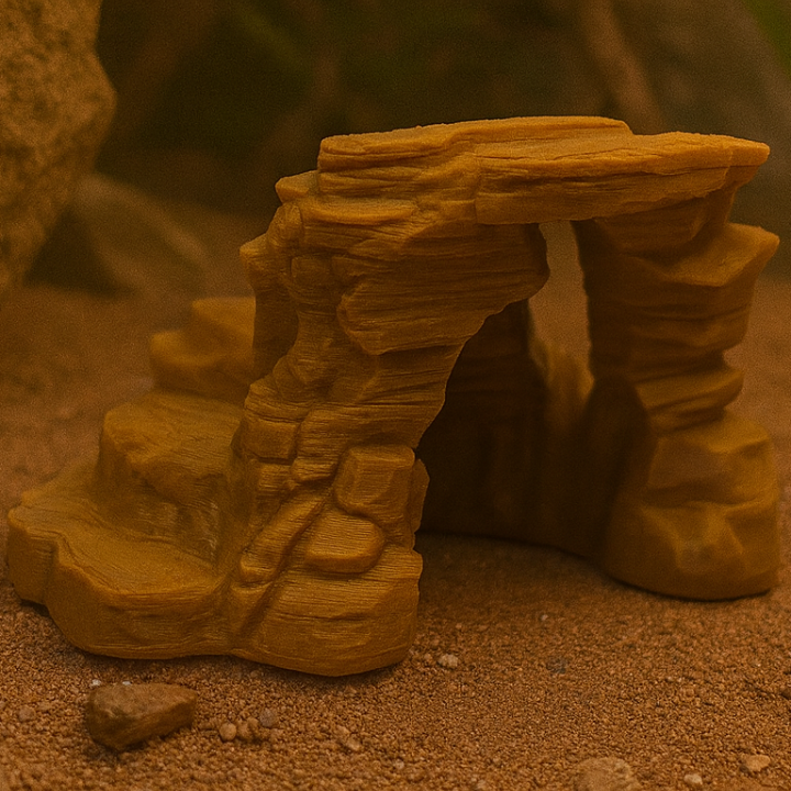 Sürüngen Kanyon Kemeri - 3D Baskı Tırmanma ve Saklanma Dekoru