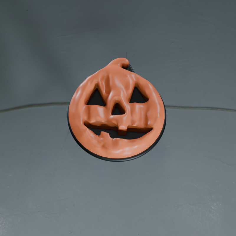 Sevimli Cadılar Bayramı Balkabağı Aksesuarı - 3D Baskılı Charm