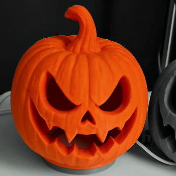 Spooky Steve Işıklı Cadılar Bayramı Balkabağı 3D Baskı Dekor