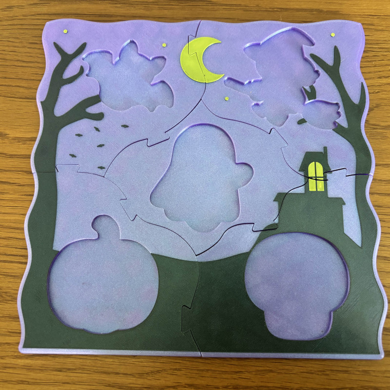 Halloween Esnek Eşleştirme Bulmacası - 3D Baskılı Puzzle