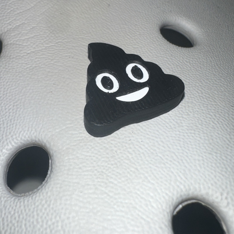 Poop Emoji Jibbitz Croc Charm - 3D Baskılı Şirin Aksesuar