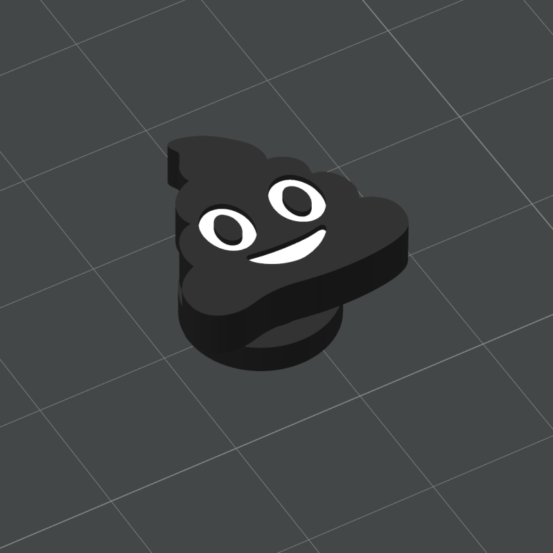 Poop Emoji Jibbitz Croc Charm - 3D Baskılı Şirin Aksesuar