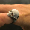 Özel Tasarım Kafatası Yüzük - 3D Baskılı Halloween Aksesuarı