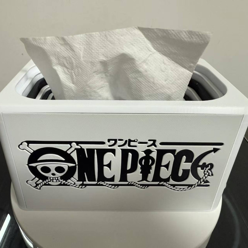 7 Halkalı Dekoratif İnişli Kağıt Mendil Kutusu - 3D Baskı Ev Aksesuarı