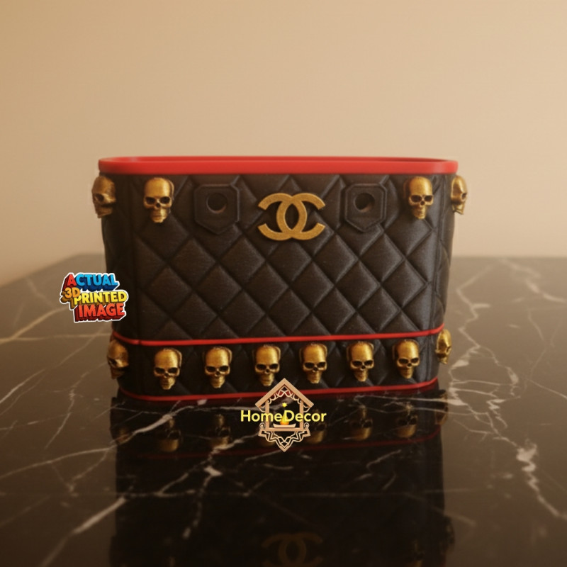 Gotik Kafataslı Halloween Çanta - 3D Baskı Cosplay Şeker Tutucu