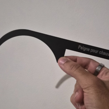 Kel Saç Taranamaz Tarak - 3D Baskılı Özel Aksesuar