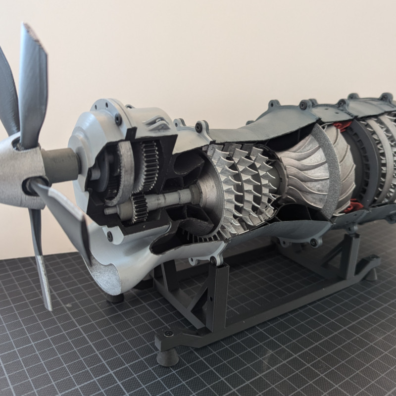 Üç Milli Turboşaft Motor Modeli - 1:30 Ölçekli Eğitim Maketi