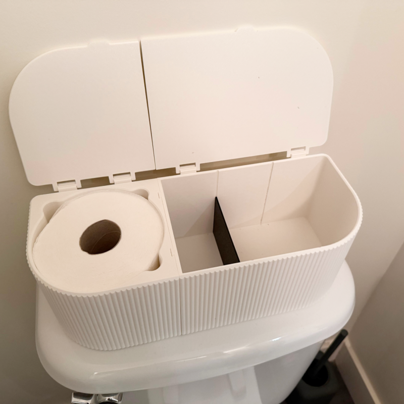 Modüler Banyo Organizer | 3D Baskılı Tuvalet Kağıdı Dolabı