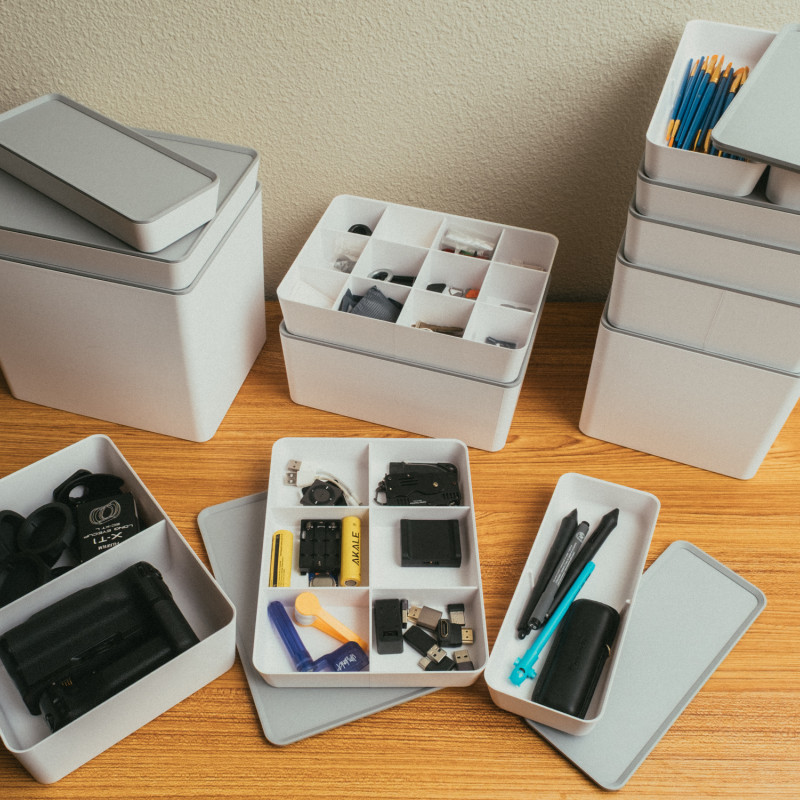 IKEA Billy Kitaplık İçin Yığılabilir 3D Baskılı Organizatör Kutular