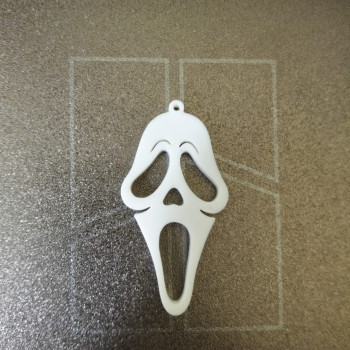Scream Maske Anahtarlık - 3D Baskılı Korku Aksesuarı