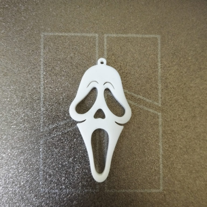 Scream Maske Anahtarlık - 3D Baskılı Korku Aksesuarı